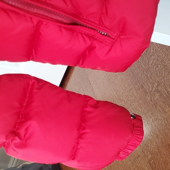 Moncler jacket size 10 with feathers hat around the hat - Picture 2 of 15